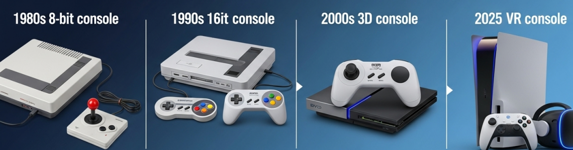 Історія ігрових приставок: від 8-біт до VR